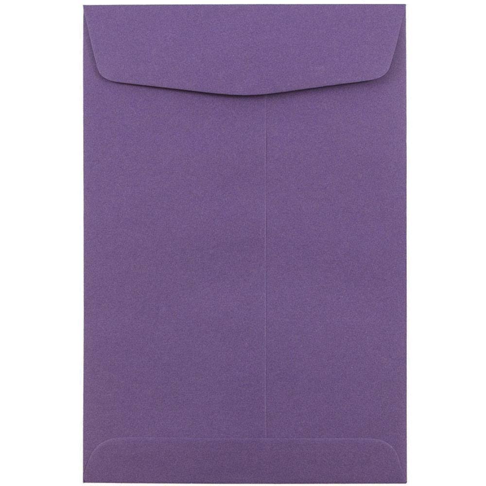 6 x 9 Open End Envelopes, Dark Purple, 1000/Carton W829447