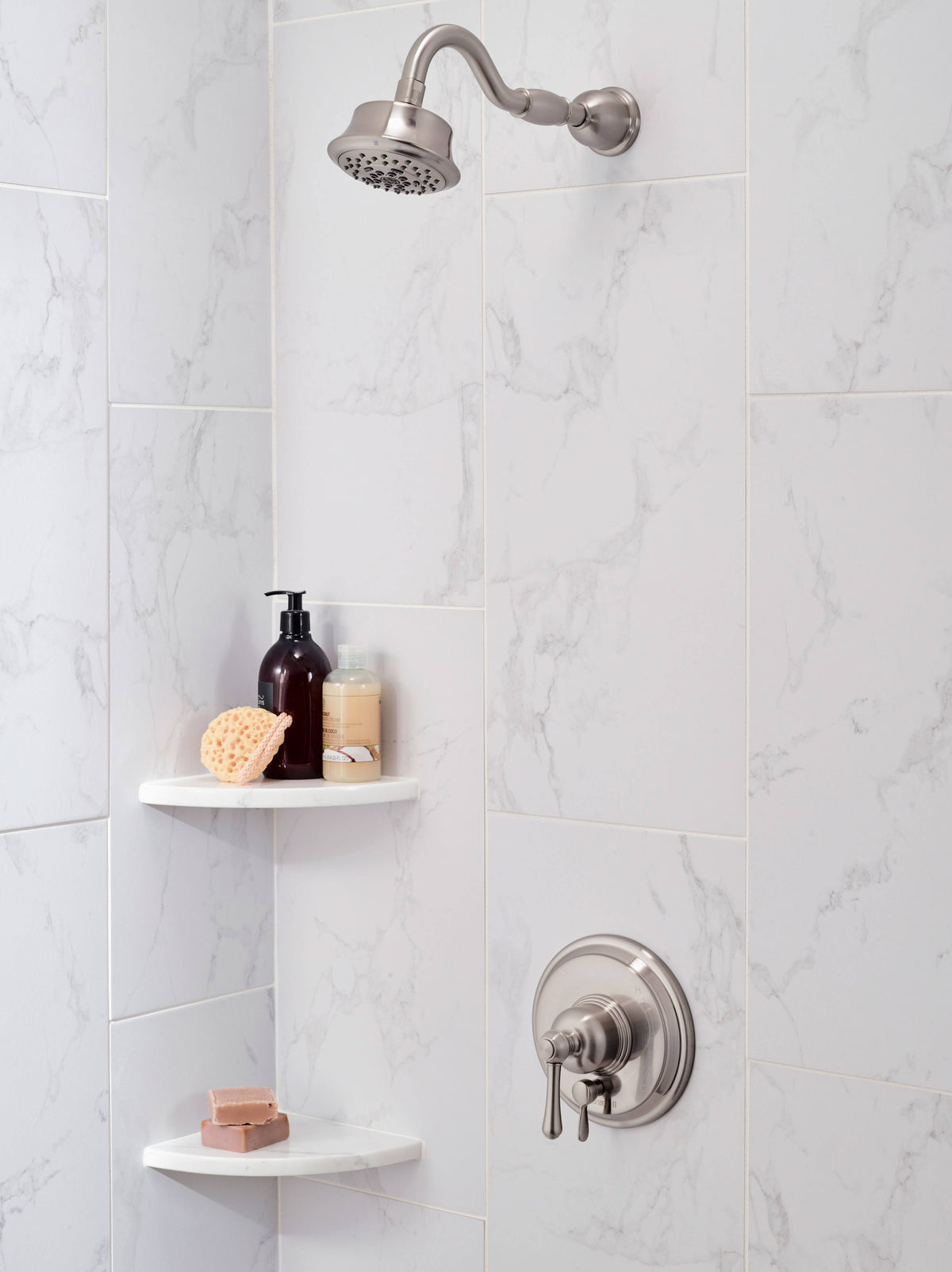 Brushed Nickel Tub Shower Trim Kit I911