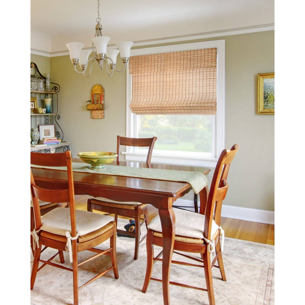 Cordless Bamboo Roman Shades 35 inch x 64 inch X990745