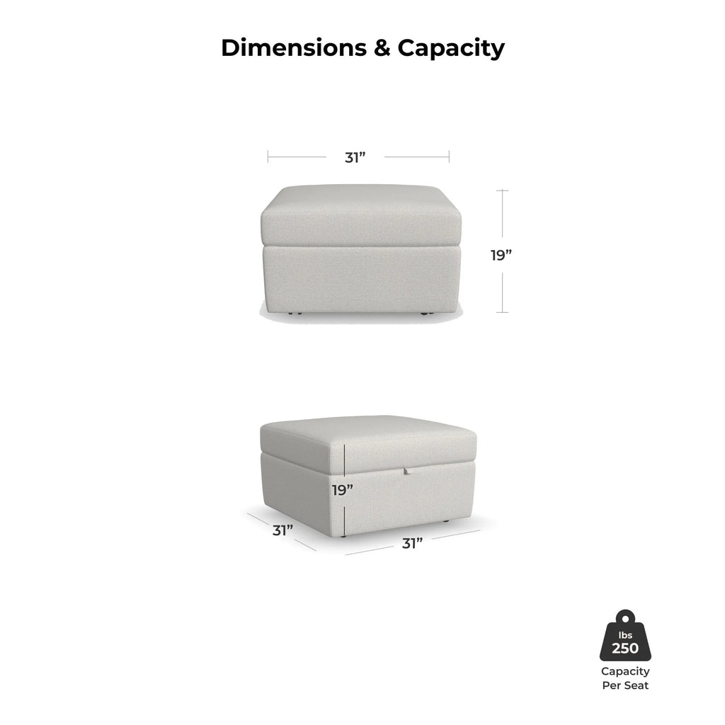 Frost Ottoman with Storage K9992
