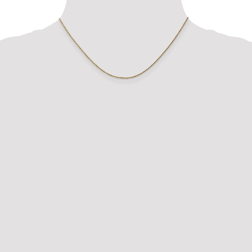 14kt Yellow Gold Diamond Cut Rope Chain 16 inch Lobster Clasp F745
