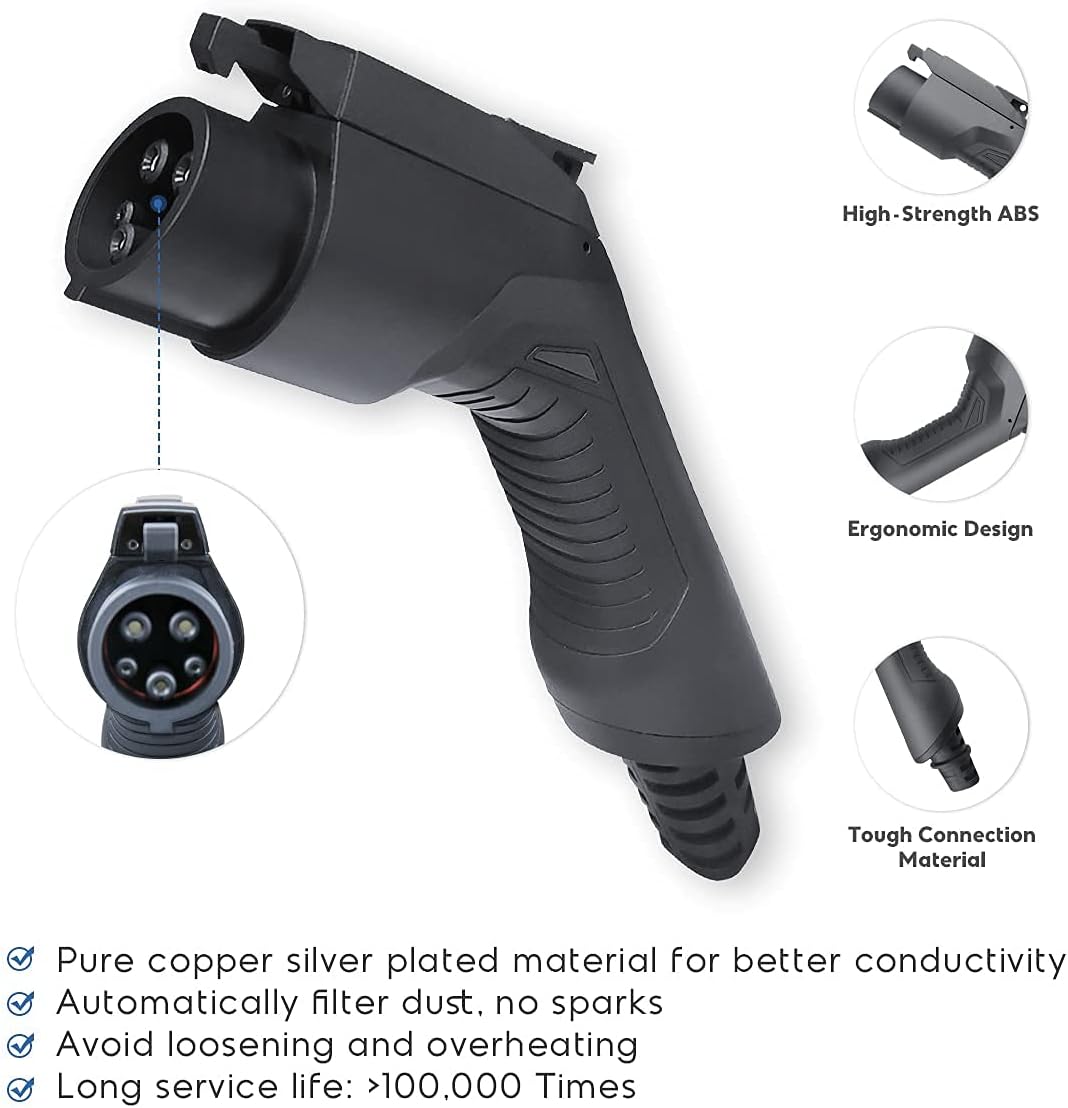 Level 2 EV Charger with NEMA 5-15 Adapter, 20ft Cable, 110/220V, Max 3.6kW S4256