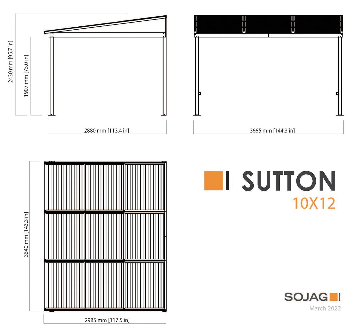 Wall Gazebo P606