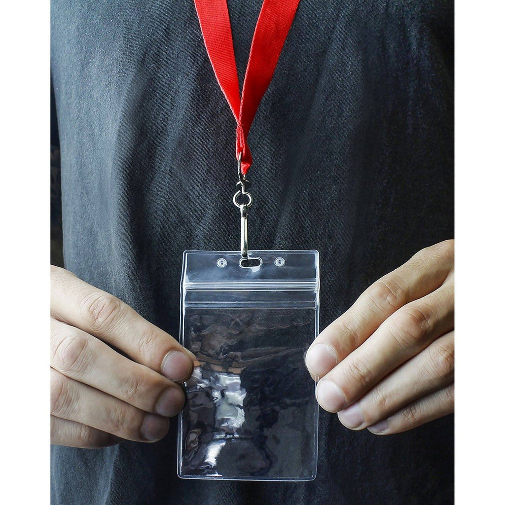 24 Pack Neck Lanyards with Waterproof Card Cases Z1320