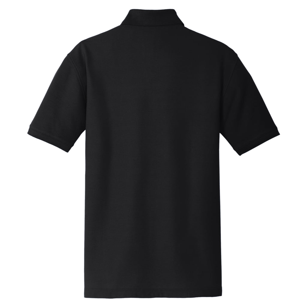 Men Short Sleeves Core Classic Polo Deep Black 6X-Large M393