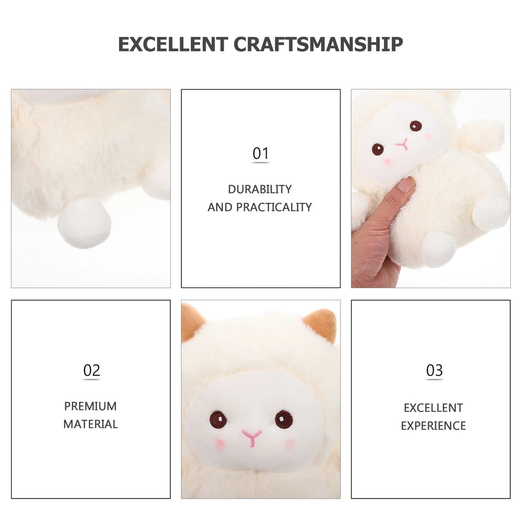 Adorable Stuffed Lamb Dog Chew Toy X60429