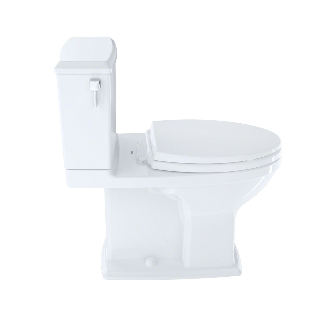Cotton White Two-Piece Elongated Dual Flush Toilet H938