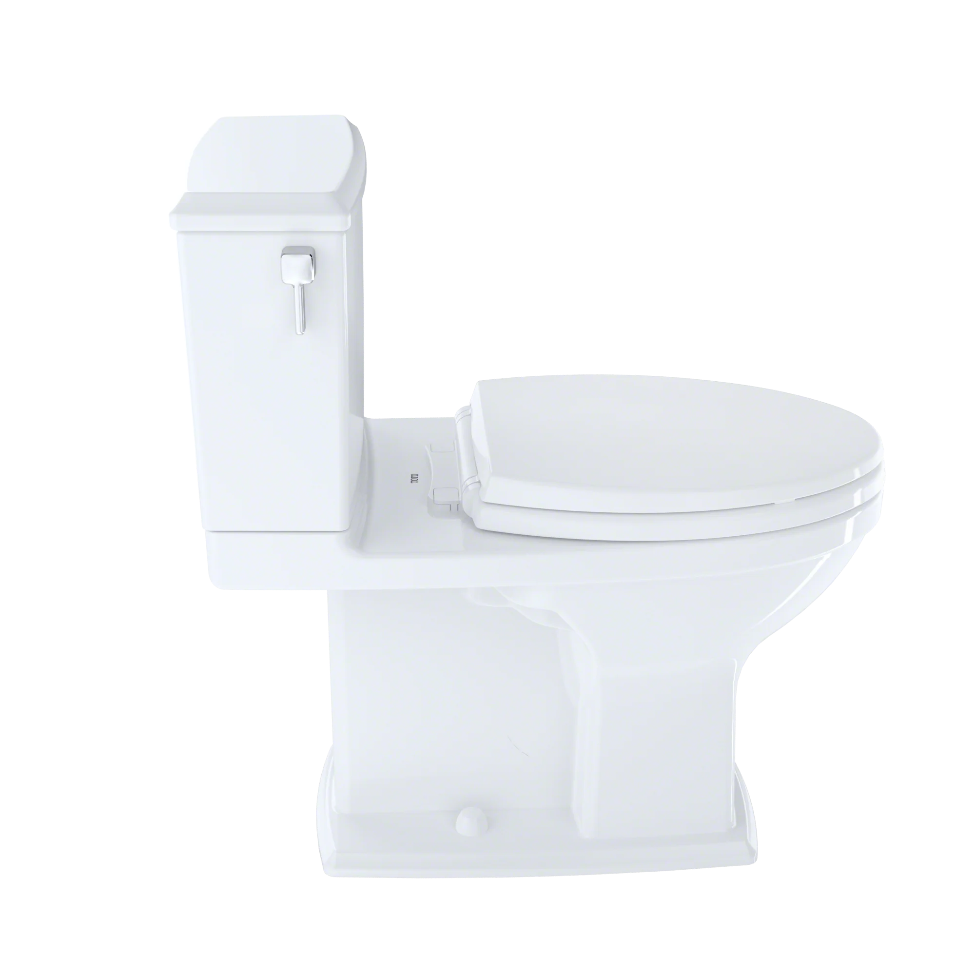 Cotton White Two-Piece Elongated Dual Flush Toilet H938