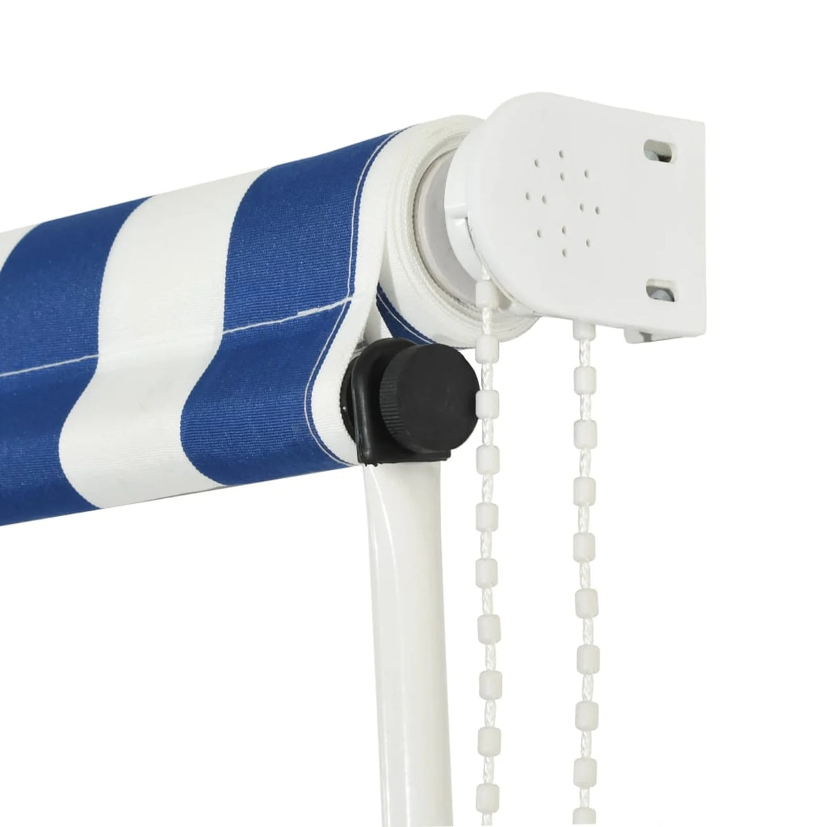 Retractable Awning 98.4" x 59.1" Blue and White F69143