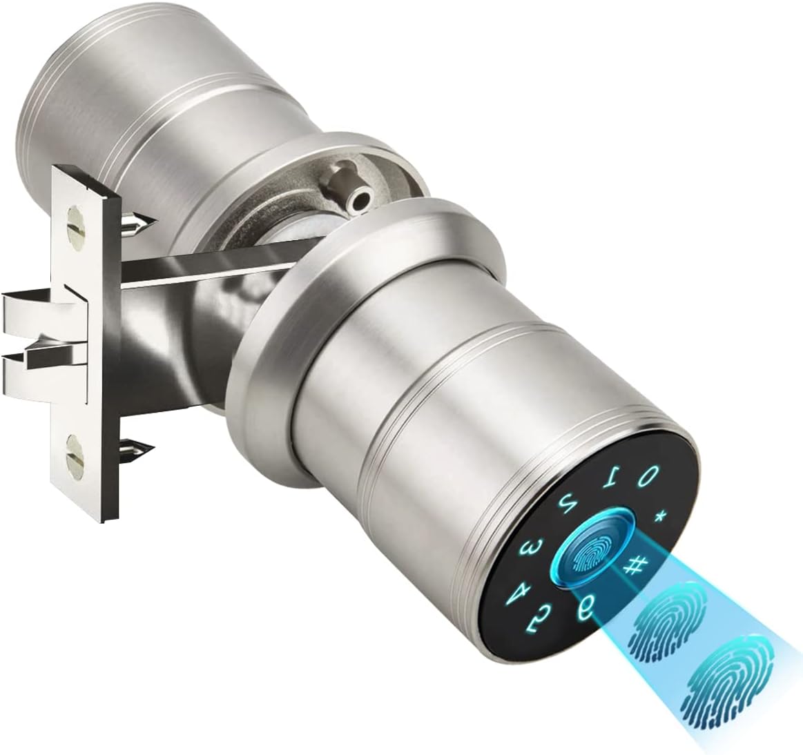 Smart Keyless Entry Door Lock with Bluetooth Fingerprint Deadbolt, Touchscreen Keypad, Card, Keys G23334