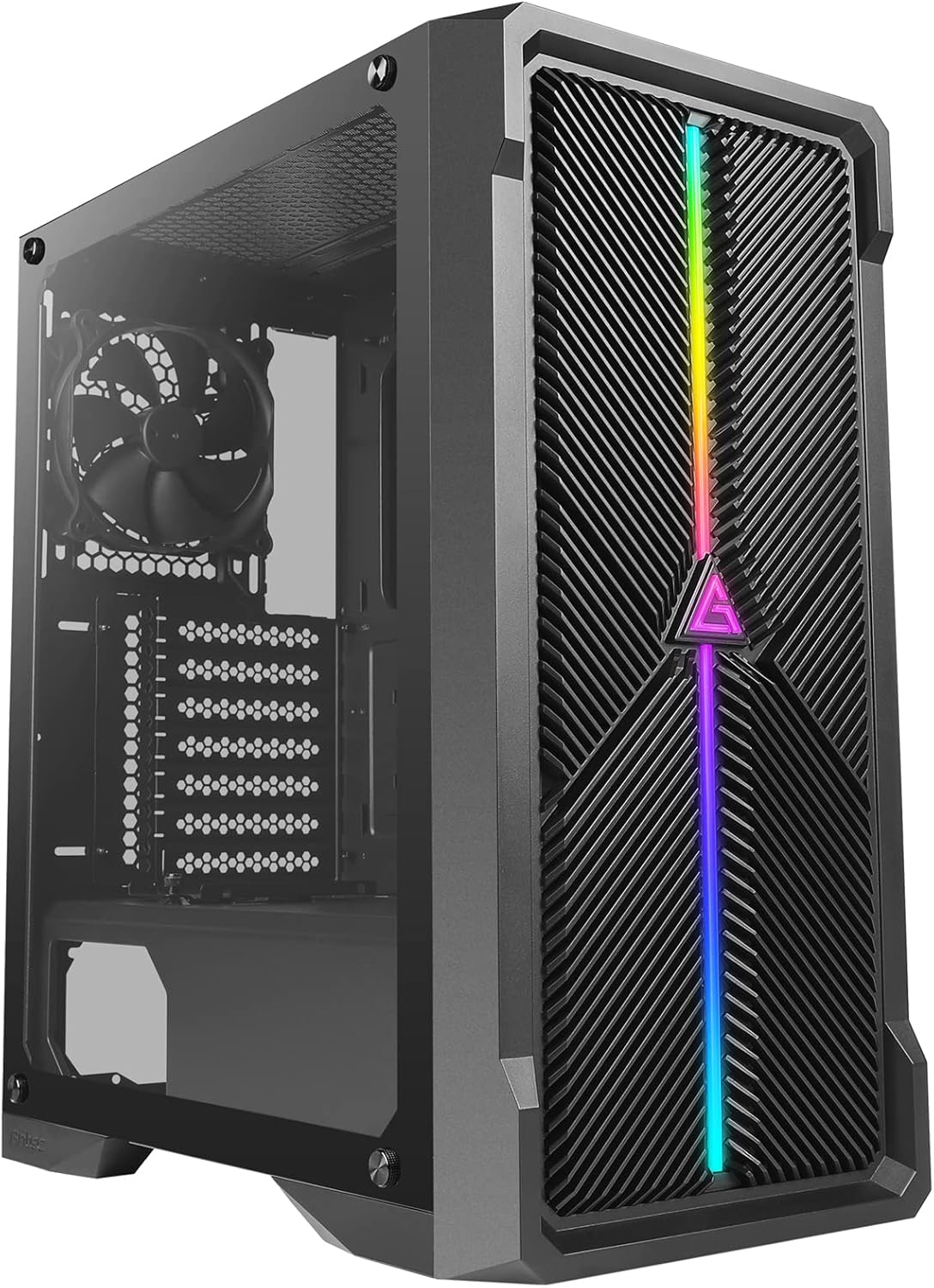 Mid-Tower ATX Gaming Case with Tempered Glass Side Panel and 360 mm Radiator Support G9300