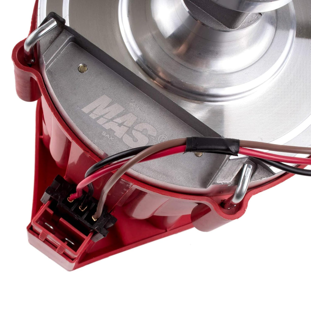 Red Cap HEI Distributor and Spark Plug Wires Combo Kit for Chevy 350 V8 K2250