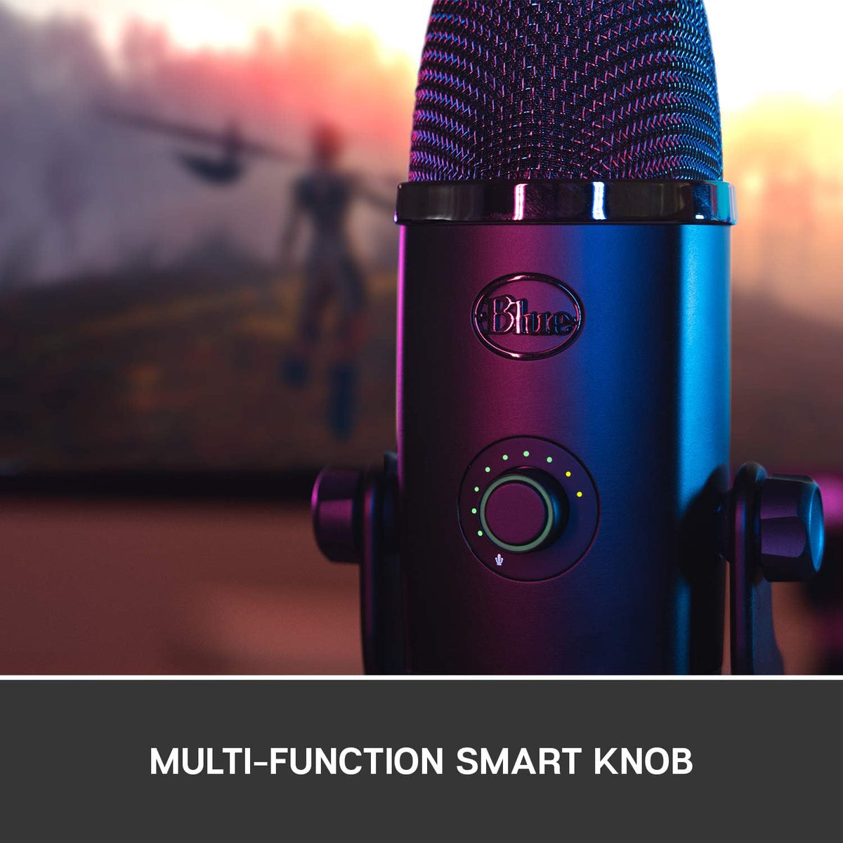 Blue Yeti X Professional Condenser USB Microphone with High-Res Metering, LED Lighting R184934
