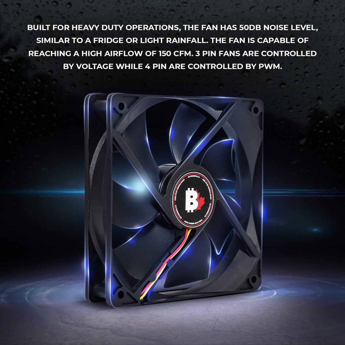 120mm 3-Pin 3000RPM Dual Ball Bearing Computer Case Fan M3918