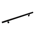 Aluminum Wall Handrail with Mounts, 5& Length, Black Pearl Q346