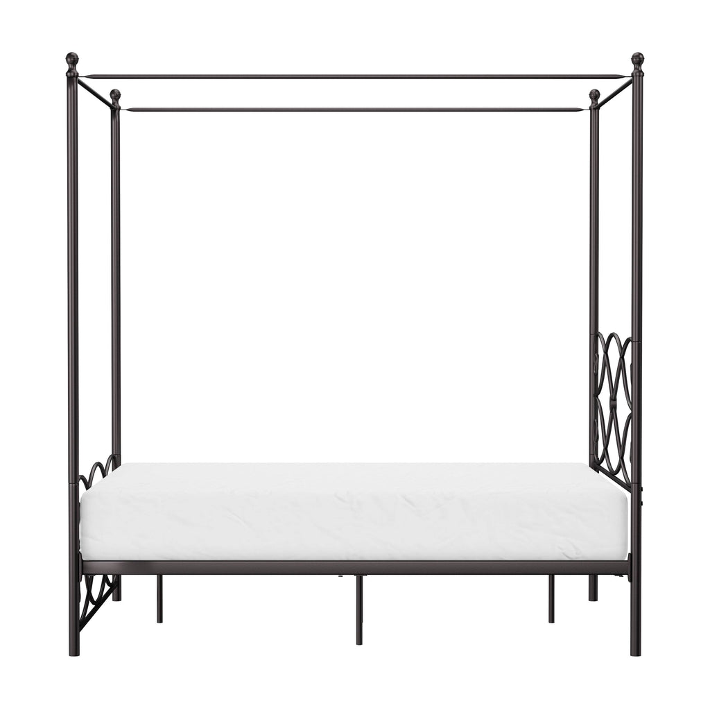 Oiled Bronze Metal Canopy Bed - Full N9928