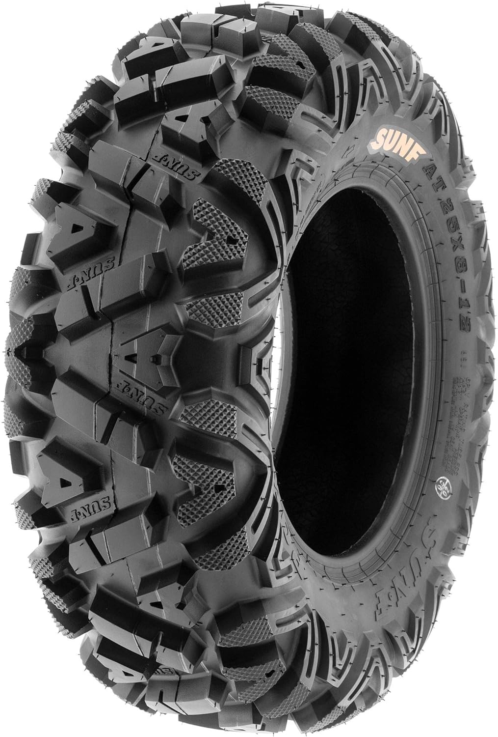 Set of 4 All-Terrain Tire Bundle 24x8-12 Front & 25x11-10 Rear 6 PR Tubeless F896