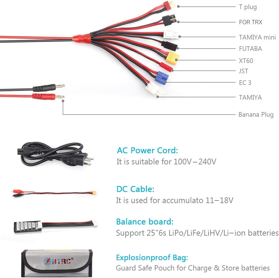 150W 10A 1-6S AC/DC Balance Charger Discharger U35752