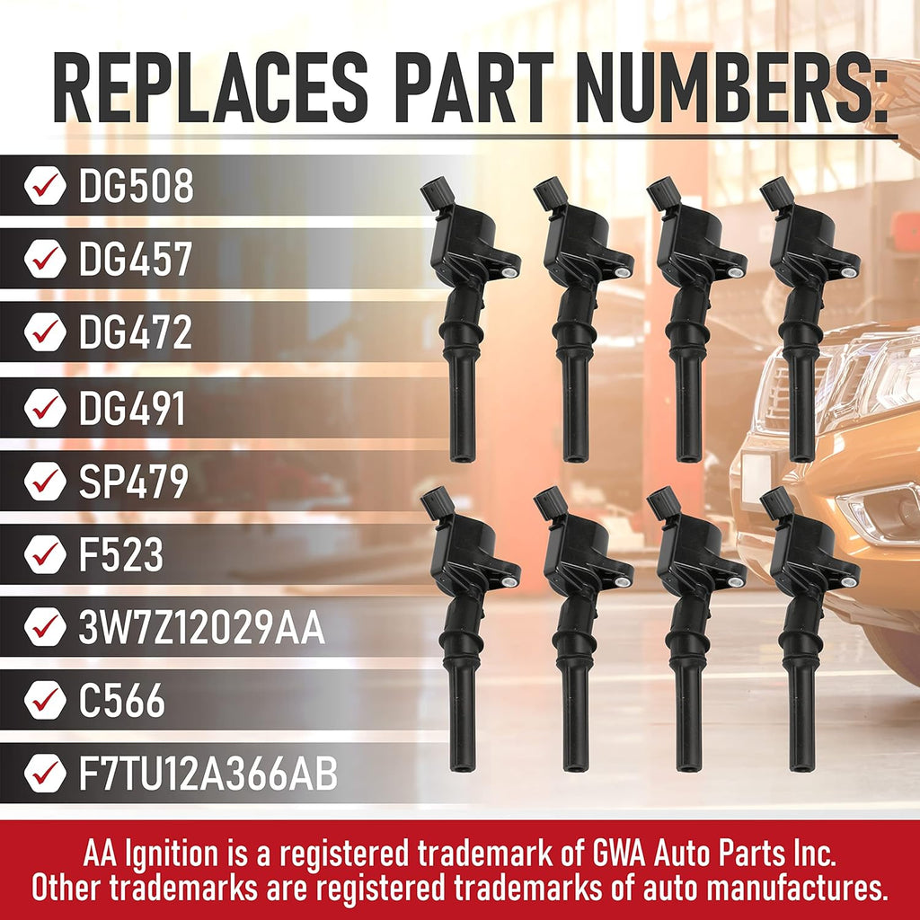 Ignition Coil Pack Set of 8 for 4.6L, 5.4L, 6.0L, 6.8L P854201