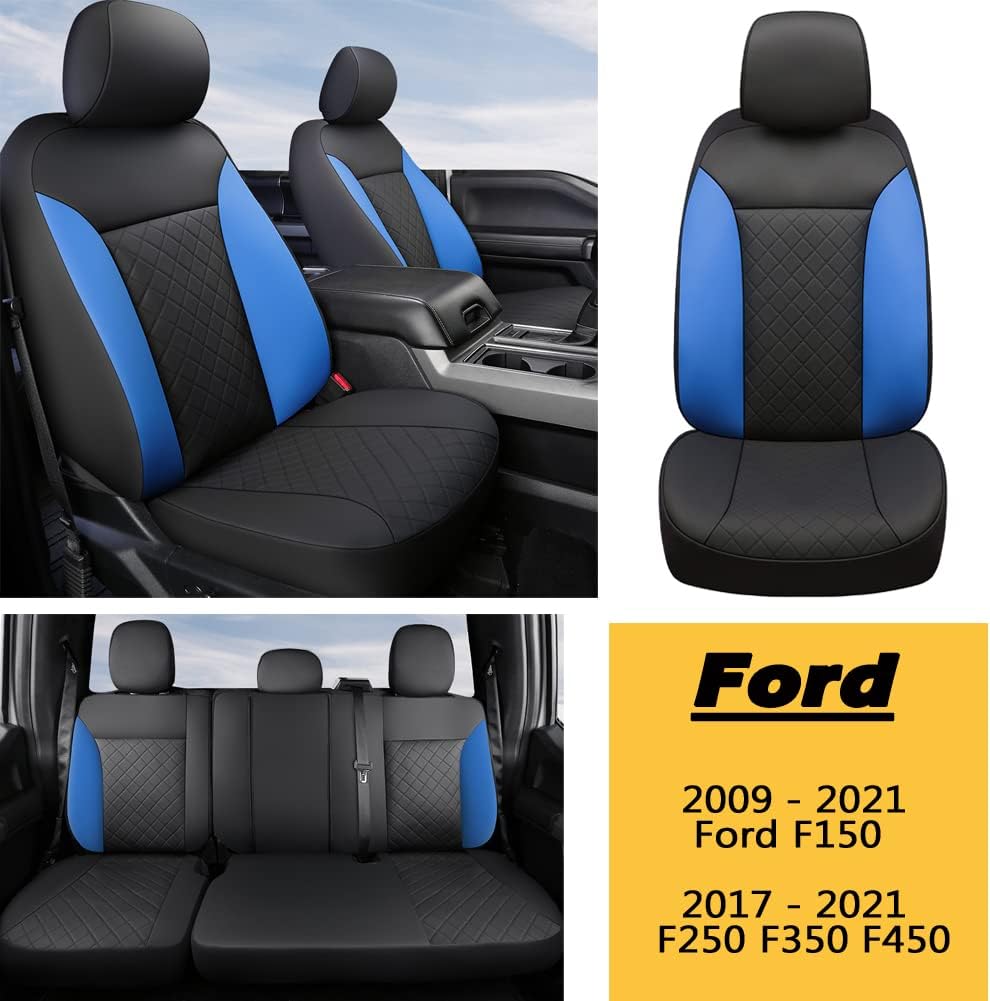 Black Car Seat Covers Full Set Seat Protectors R5257