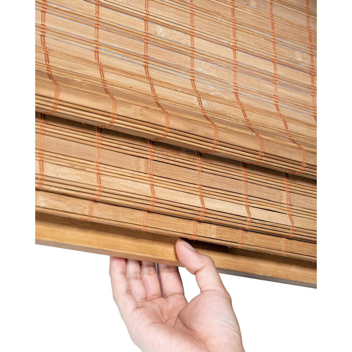 Cordless Bamboo Roman Shades 35 inch x 64 inch X990745