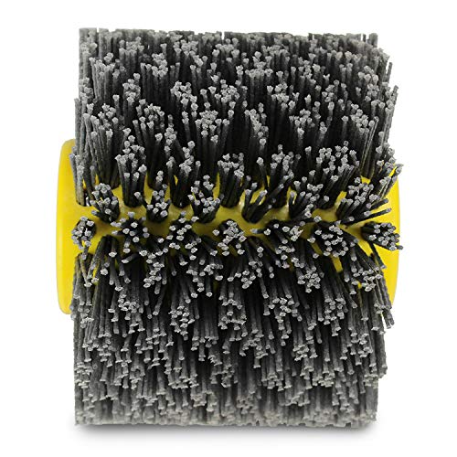 Nylon Wire Brush Drum Rust Remover, 4.5" x 4", Pack of 2 E725320