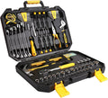 128 Piece Mechanics Hand Tool Set with Plastic Toolbox Storage Case M8025
