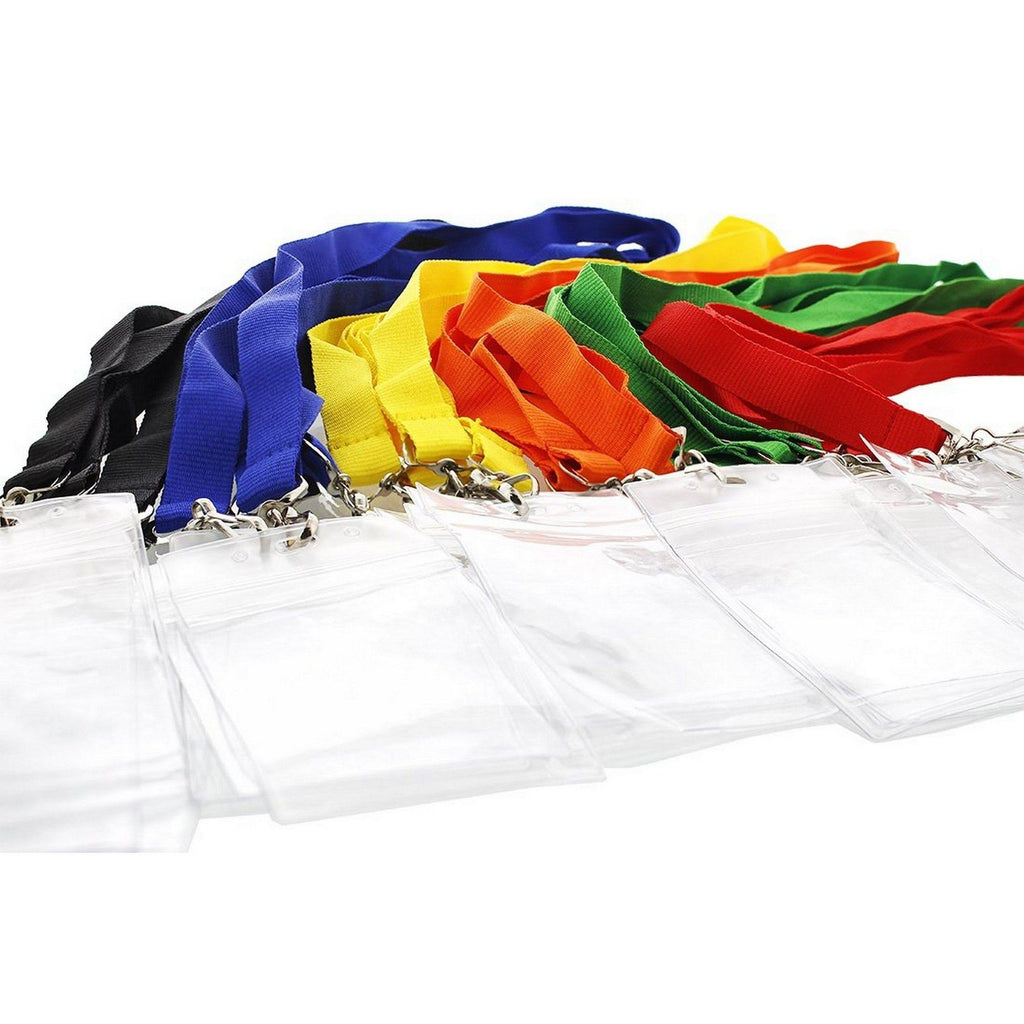 24 Pack Neck Lanyards with Waterproof Card Cases Z1320
