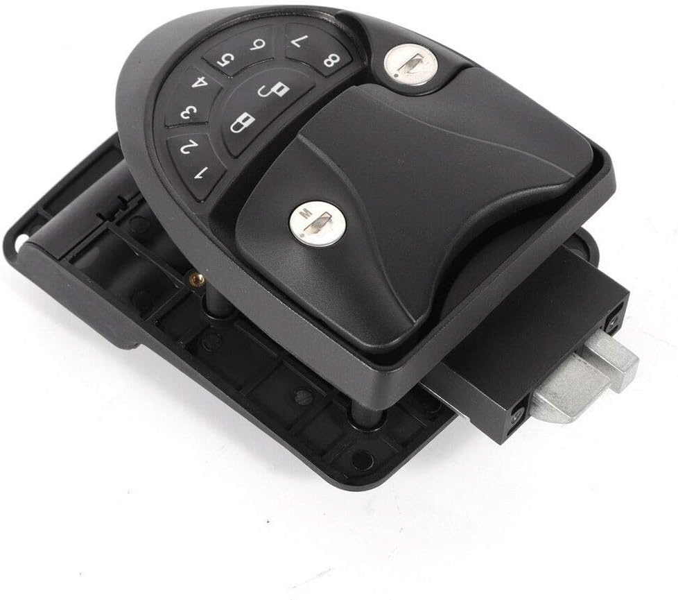 Keyless Entry Door Lock Deadbolt RV Camper Trailer Black with Keypad K90053