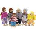 6 People Dolls House Family Miniature Set Y18062