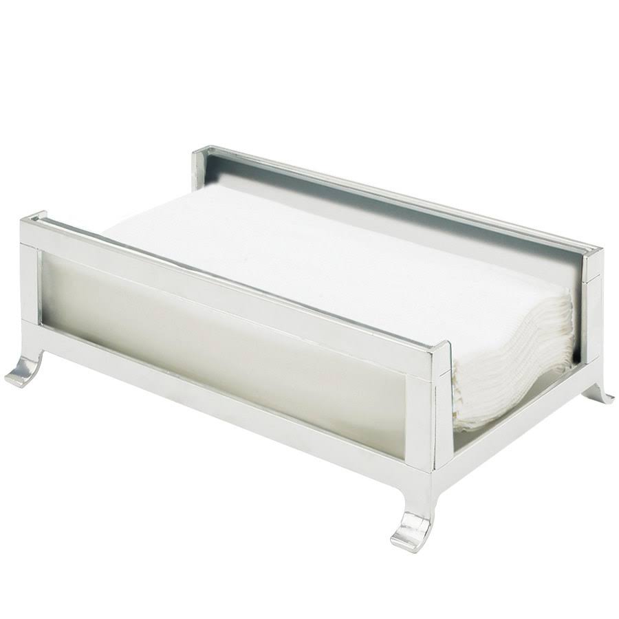 Silver Frost Glass Napkin Holder V3827