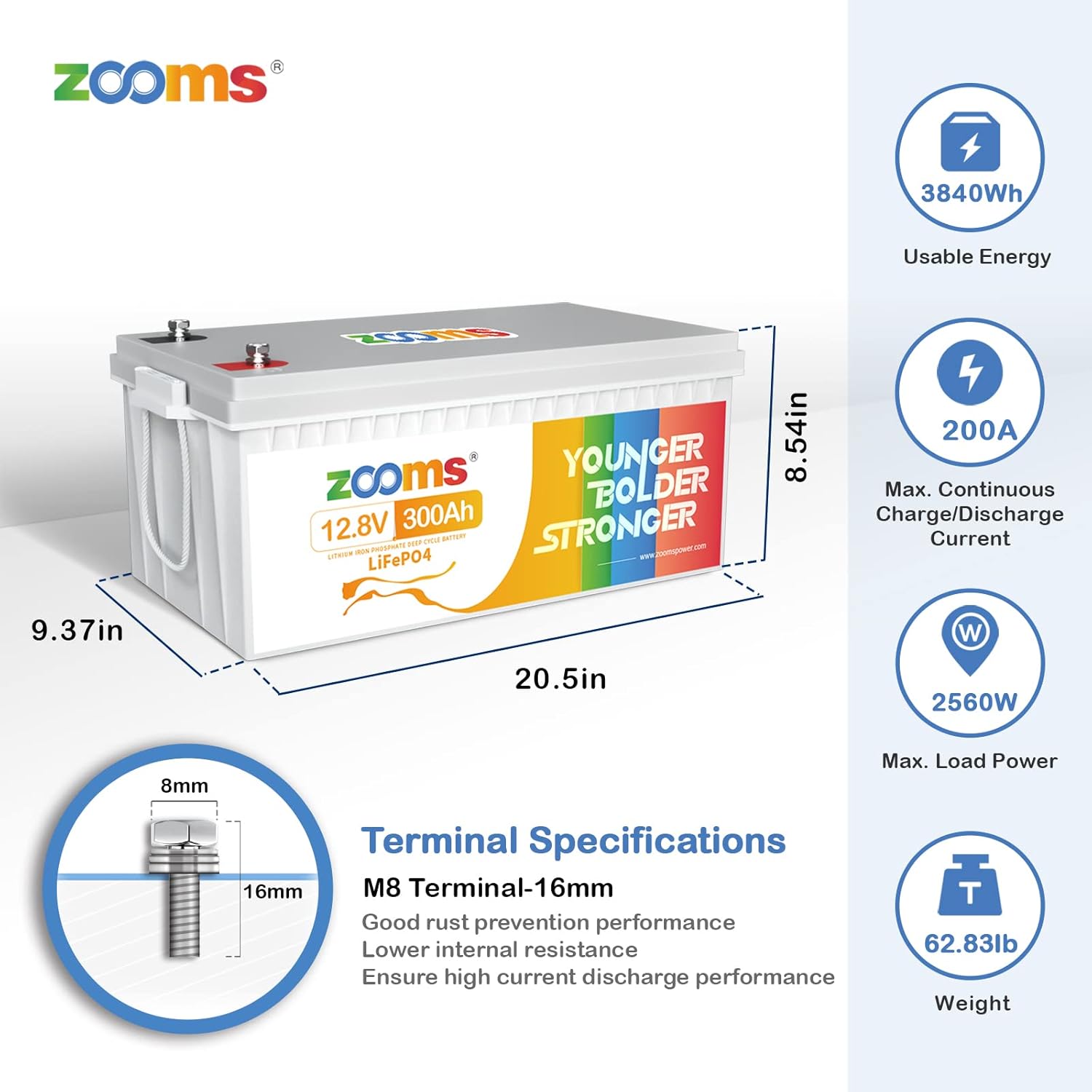 12.8V 50Ah Lithium LiFePO4 Battery C358741