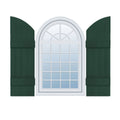 14 inch x 49 inch Vinyl Four Board Shutters with Arch Top R72313