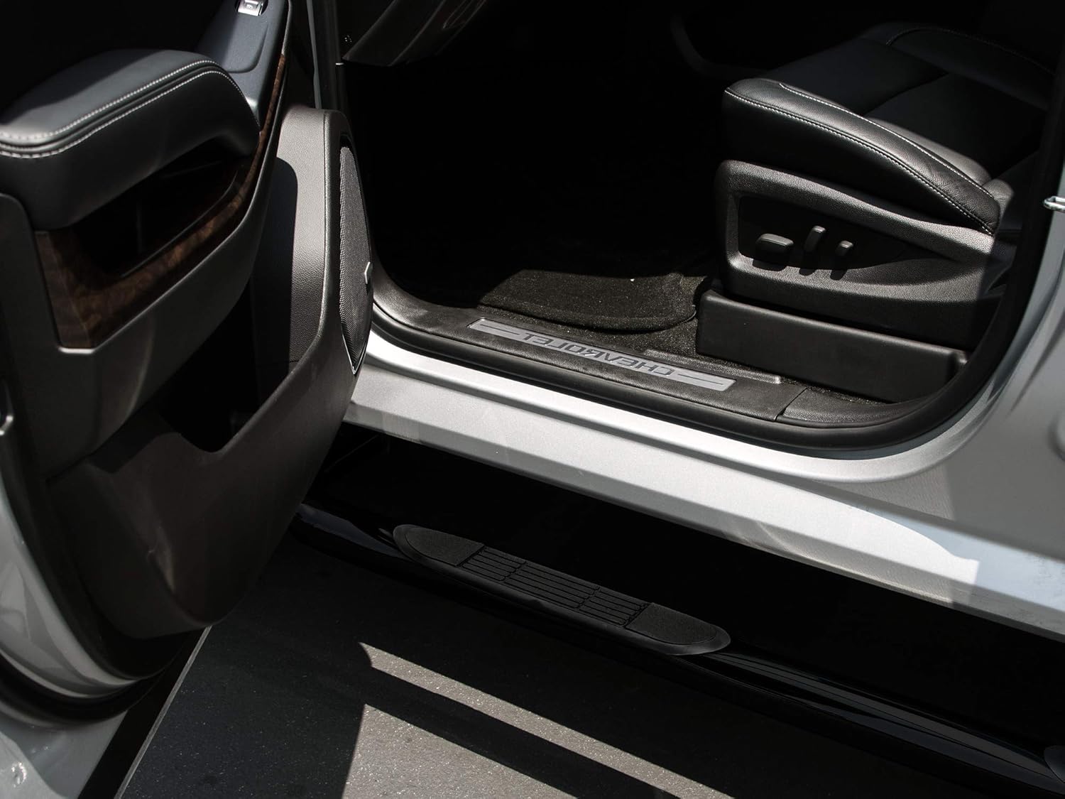 Black Side Step Bars for Ford Super Duty F-350 Regular Cab H737679