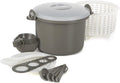 17 Piece Microwaveable Rice And Pasta Cooker With Locking Lid O991