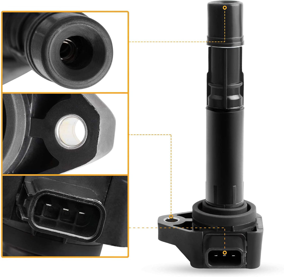 Ignition Coil 6-Pack Compatible with Honda Accord Civic Odyssey Pilot Ridgeline Acura CL RL TL 3.0L 3.2L 3.5L V6 Pack of 2 L11234