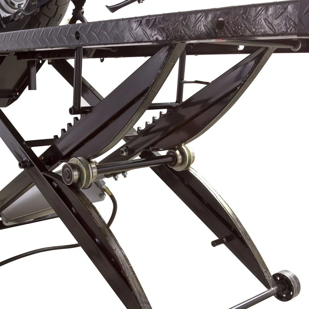 Extra-Long Motorcycle Lift Table with Center Jack O95540