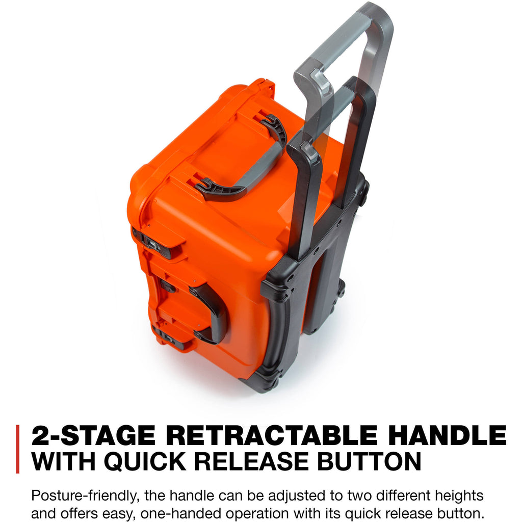 938 Hard Wheeled Case with Divider Set (Orange) P318