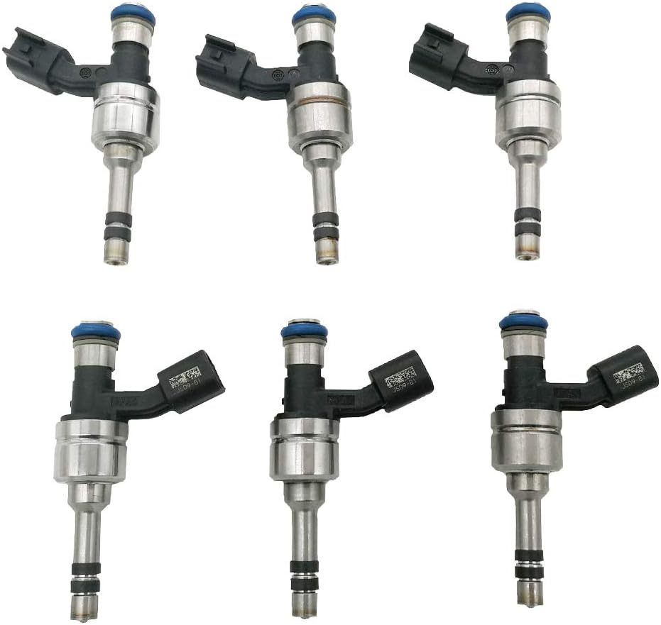6pcs Fuel Injectors for 2010-2011 GMC Terrain Chevrolet Equinox Cadillac SRX CTS 2010 Buick Allure Lacrosse 2011 Saab 9-4X 3.0L I438332