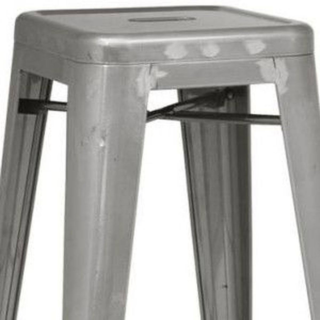 Antique Silver Bar Stool Set of 2 H929319