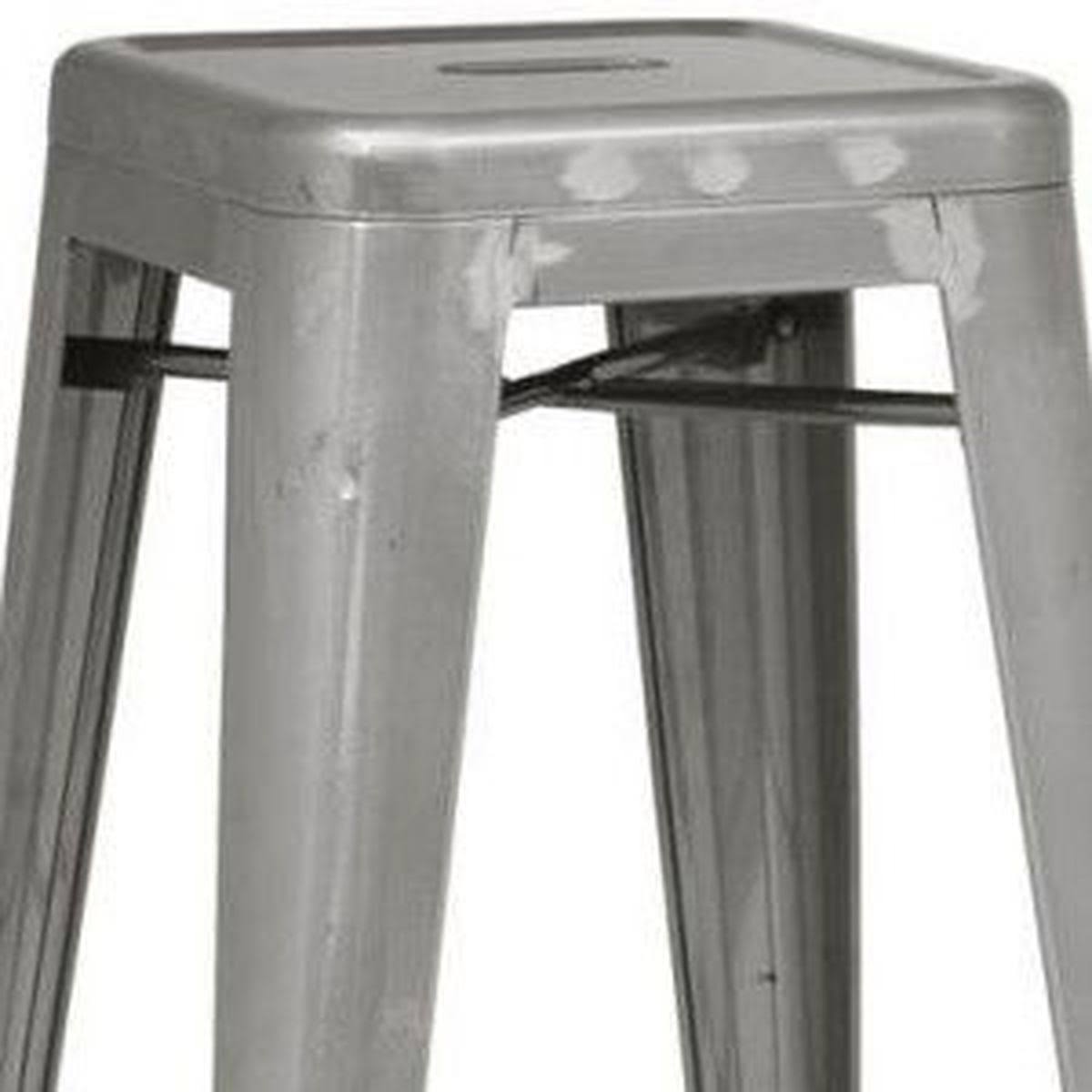 Antique Silver Bar Stool Set of 2 H929319