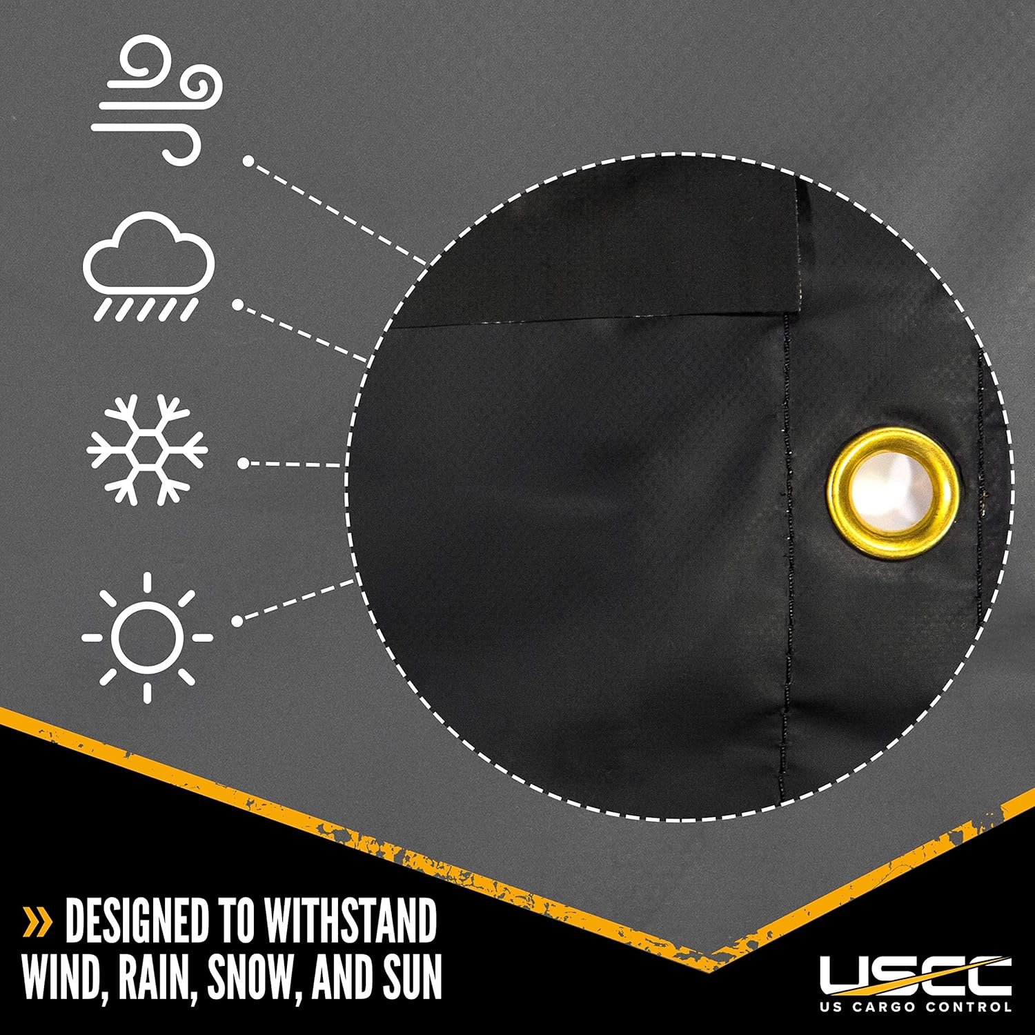 Heavy Duty 24 Feet x 18 Feet Black Lumber Tarp with 8 Foot Drop and Flap H621561