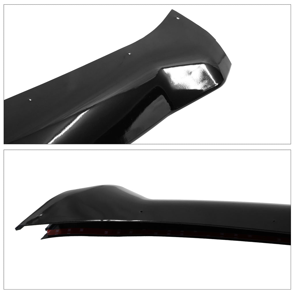 Gloss Black 3PC Front Bumper Lip Spoiler Splitter C2713