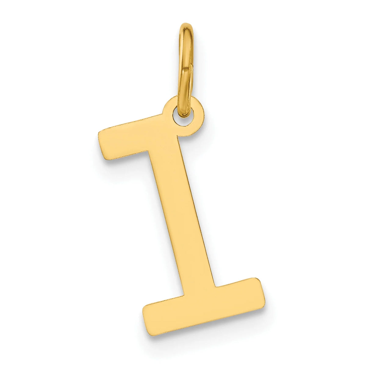 14K Yellow Gold Letter L Initial Pendant Charm A181260