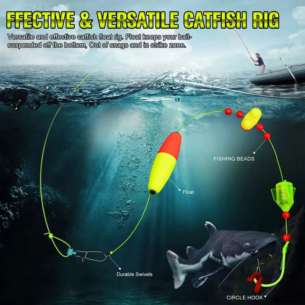 5pcs/set Catfish Rigs Fishing Tackle with Circle Hooks G559768