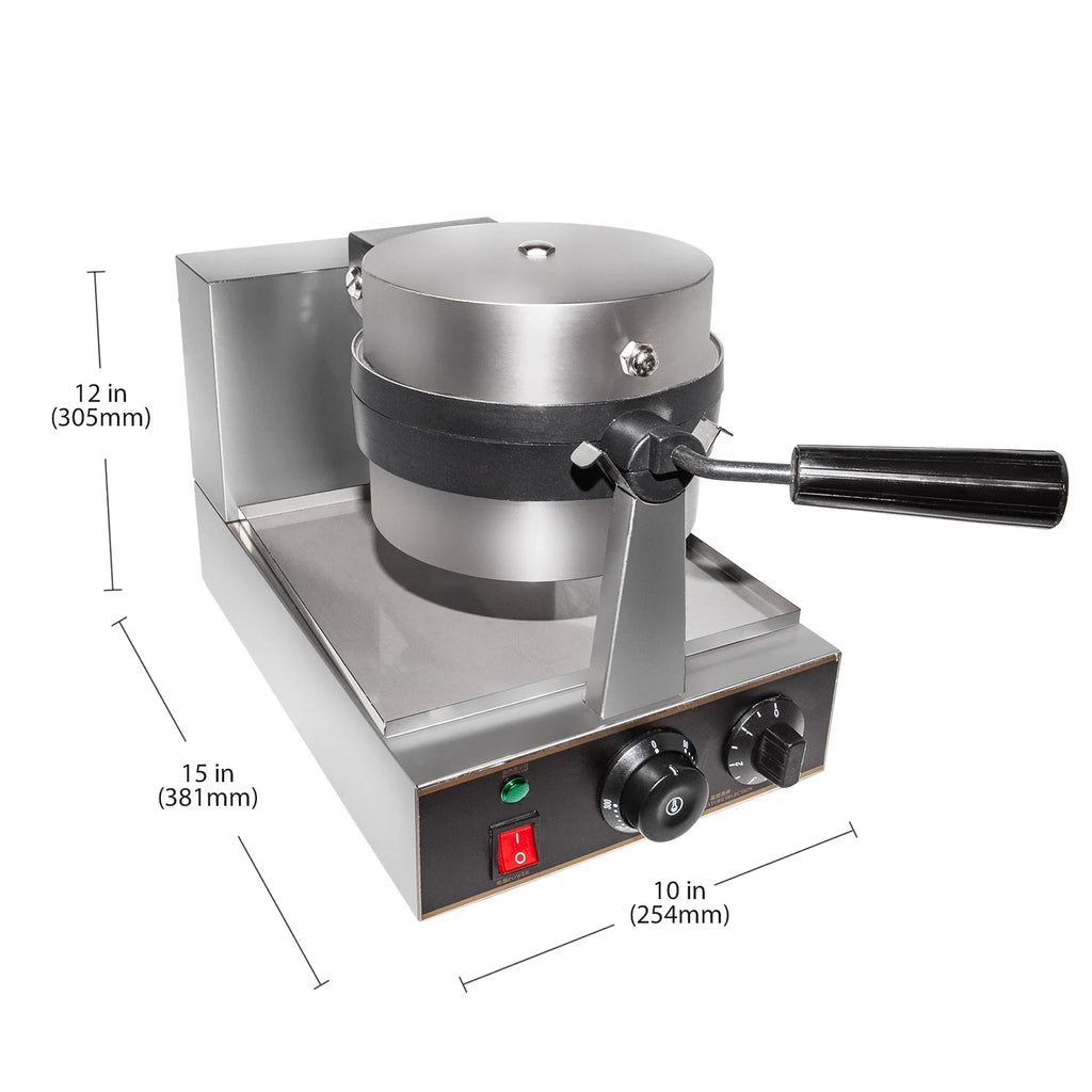 Stainless Steel Commercial Flip Waffle Iron B509
