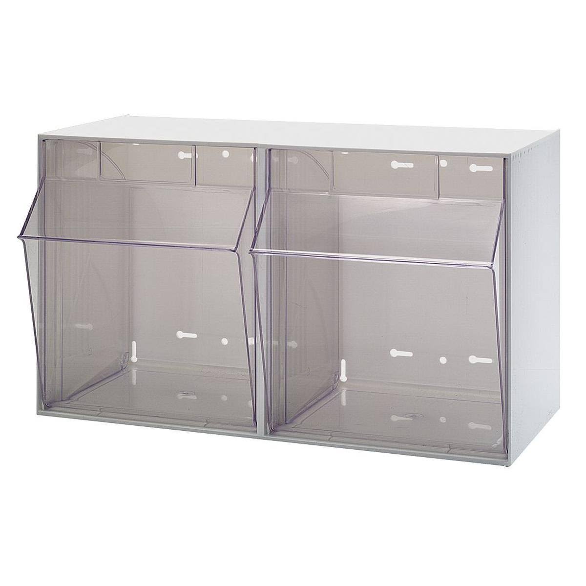 White 2 Tip Out Bin Unit J7735