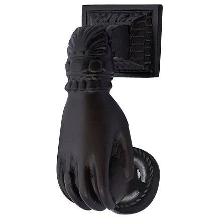 4 1/2 inch Solid Brass Door Knocker - Oil Rubbed Bronze A52903