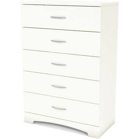 White 5-Drawer Chest T373875