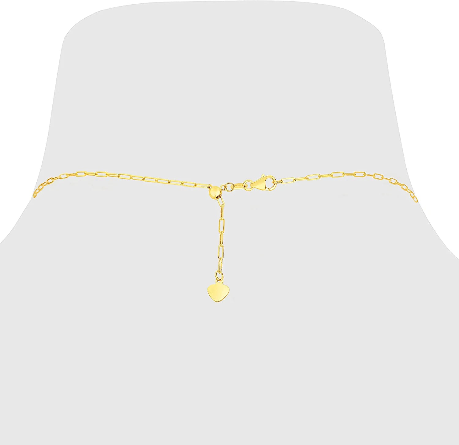 Adjustable Paperclip Link Chain Necklace N27983